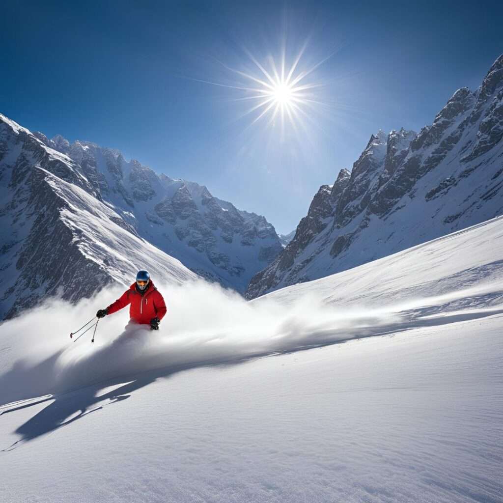 Skiing in Solang Valley